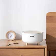 Garbage Can Japanese Desktop Trash Can Simple Press Trash Storage Bin Student Dormitory Bedside Table Round Trash Ca