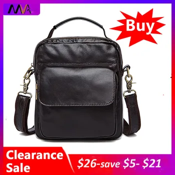 

MVA 100% Bag Male Genuine Leather Zipper Messenger Bag Men Shoulder Bags Leather Man Crossbody Bags for MenHandbags