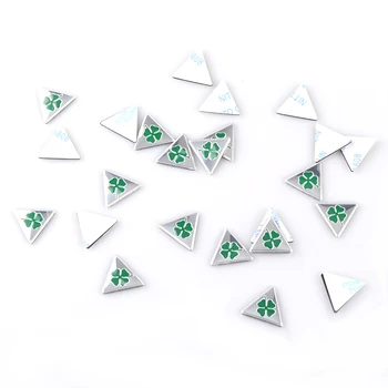 

10PC Car Styling Aluminum 14mm Four Leaf Clover Emblem Badge Car Key Remote Control Sticker for Alfa Romeo Giulietta Giulia Mito