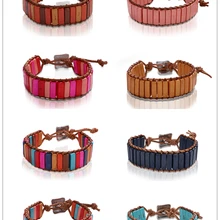 Boho браслеты для женщин Этническая цветная Подвеска модный браслет браслеты ювелирные изделия Путешествия Пляж уникальный дизайн подарок