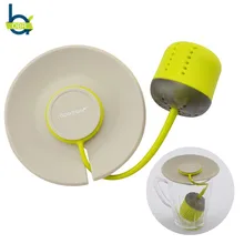 OBR, высокое качество, ситечко для чая с крышкой, пищевой силиконовый чайный пакетик, фильтр для чая с листьями, многоразовый чайный заварочный чайник, чайная посуда