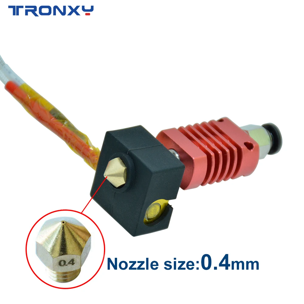 

TRONXY 3D Printer MK10 Updgrate Assembled Extruder Hot End kit 24V 50W 3d Printer 0.4mm Nozzle printer aluminum heating block