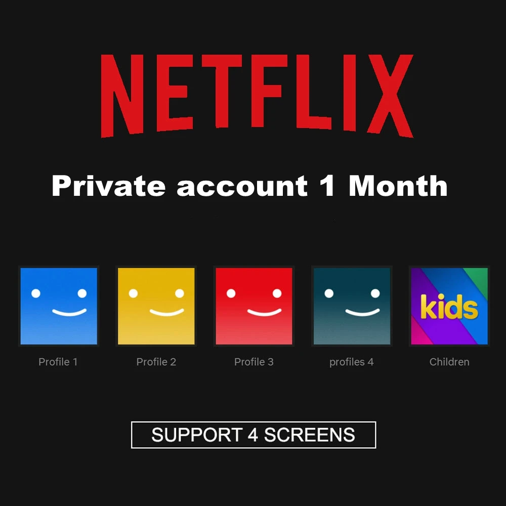 3 месяца 6 месяцев 1 год Netflix Подарочный код 4K Премиум Ultra HD Поддержка 4 профиля 1 дети для Smart tv s Телефон ТВ коробка Android IOS - Цвет: 1 Month 4 Screens