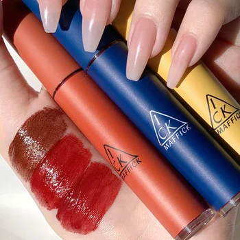 

MAFFICK 3 Colors Velvet Lip Glaze Matte Lip Glaze Non-stick Cup Waterproof Lipstick perfect lips all day maquiagem lips makeup