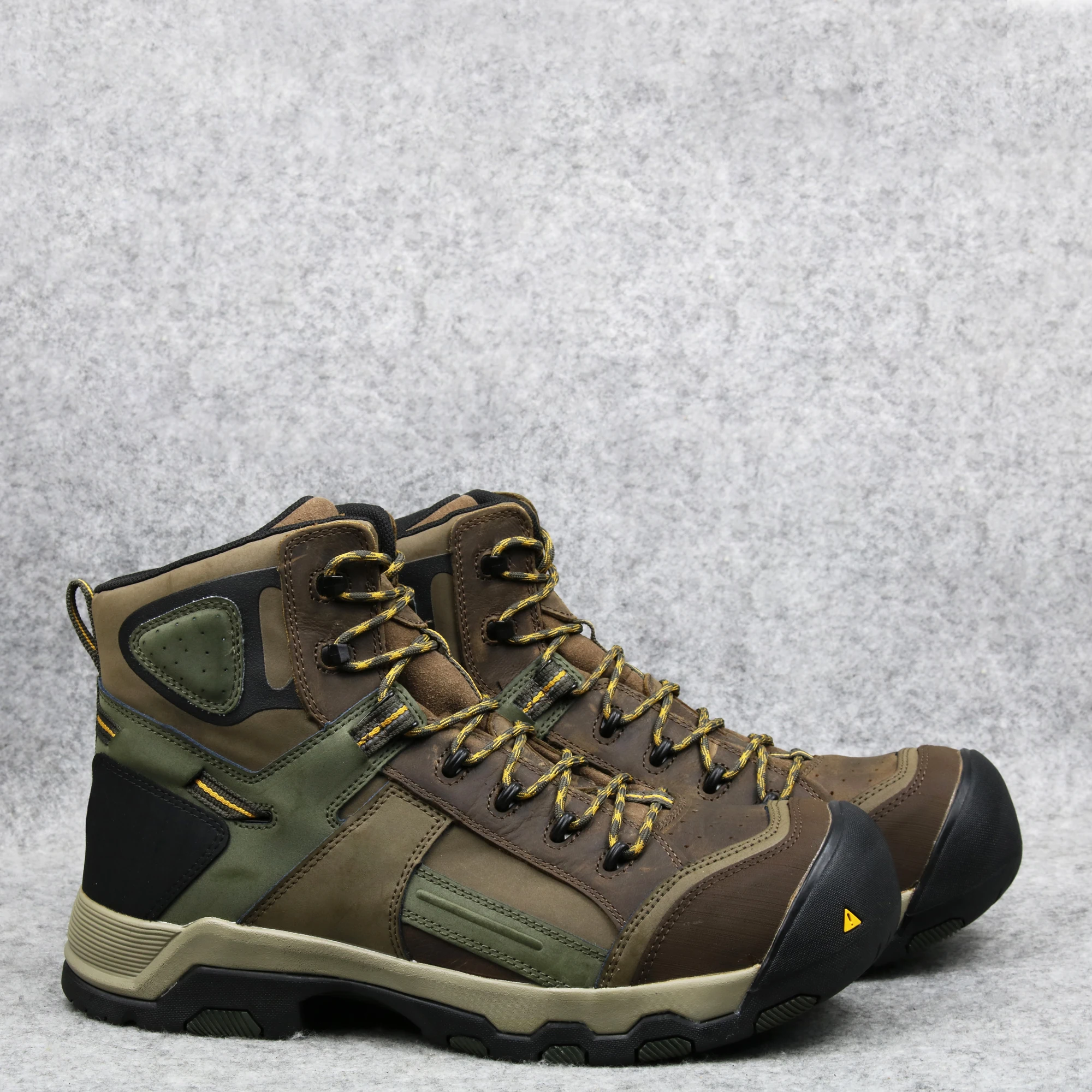 

Men autumn winter outdoor hiking boots mens cowhide leather steel toe waterproof trekking Welding shoes working boots