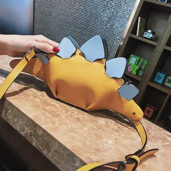 

Women's Bag Woman Bag Cute Dinosaur Shape Leather Shoulder Bags Woman's Shopping Purse 2020 Women's Shoulder Bag