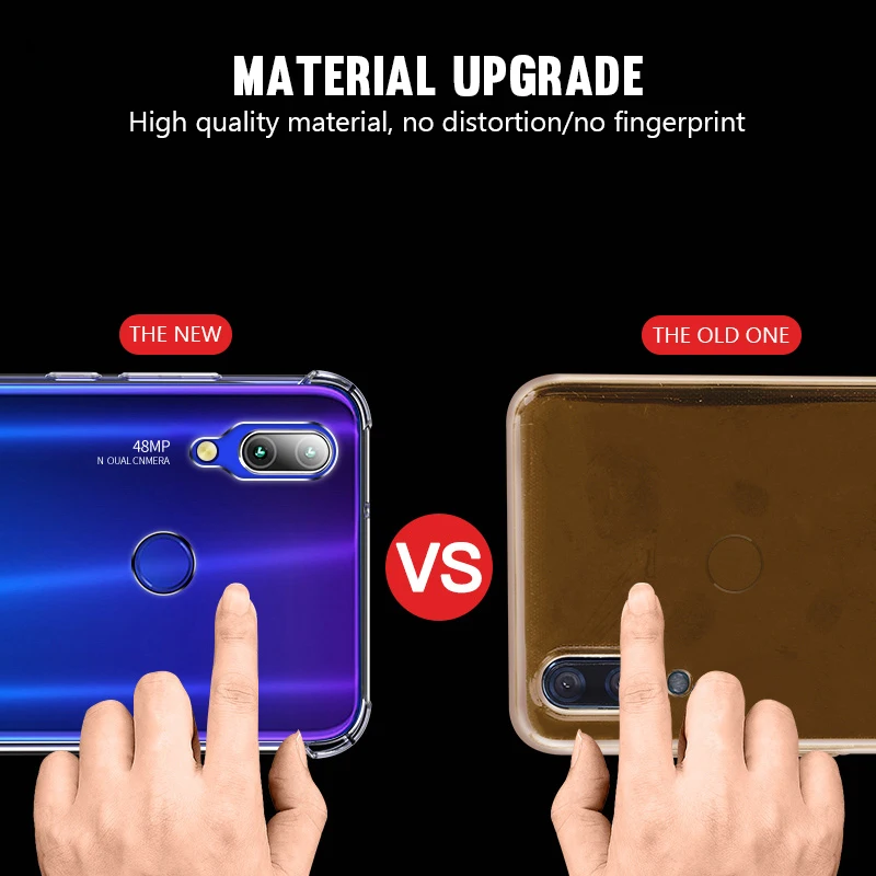 Прозрачный силиконовый чехол для Xiaomi mi A3 A2 8Lite mi 9 SE 9T CC9 CC9E противоударный чехол на красный mi Note 7 7A 6A 5 Plus S2 K20 чехол