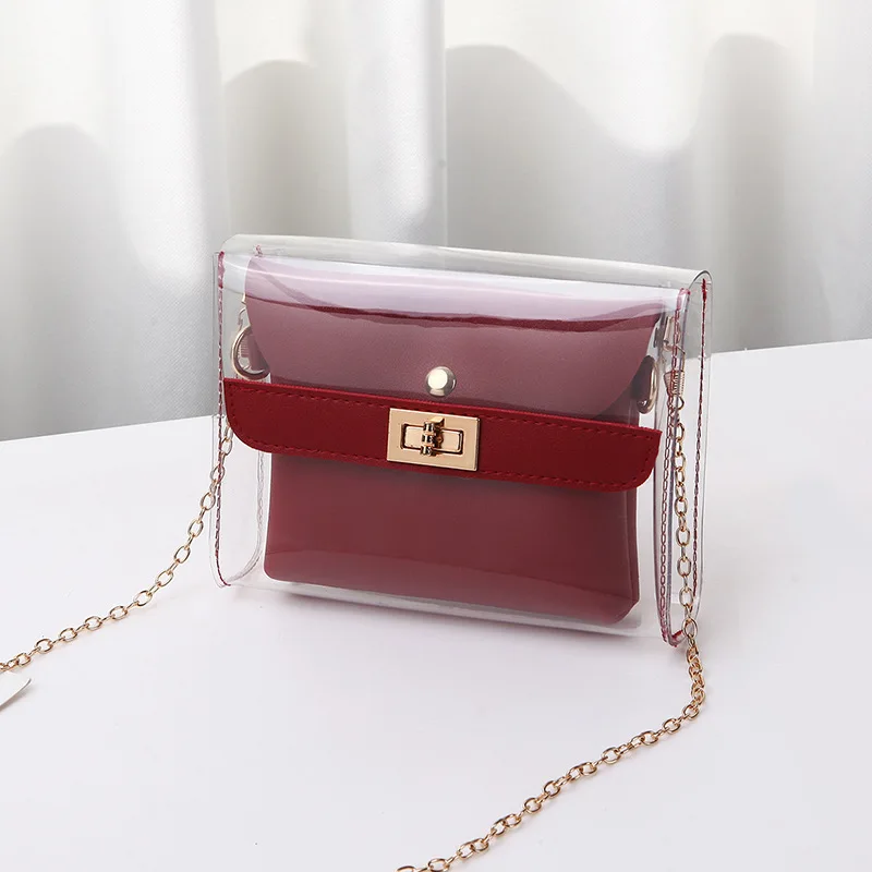 LISM прозрачная сумка, модная прозрачная сумка через плечо, женская сумка-мессенджер, повседневная сумка для покупок, маленькие сумки