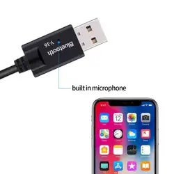 Новый Y-16 Bluetooth приемник музыкальный аудио приемник USB питание 3,5 мм Интерфейс автомобильный телефон адаптер 3,5 мм Bluetooth 4,2 приемник