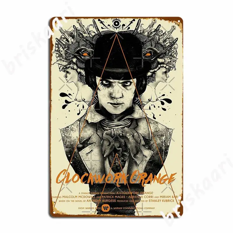 ClockworkOrangeArtMetalSignDesignHomeWallPubGarageDecoration