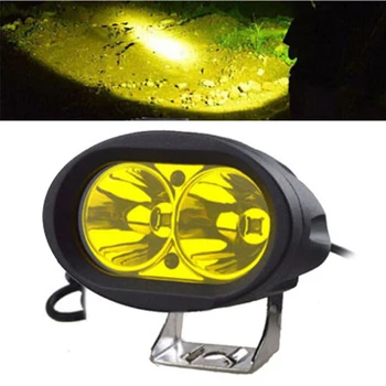 

1pcs Yellow 20W LED Waterproof Headlight Work Light Spot Off Road Truck ATV Boat Motorcycle Universal