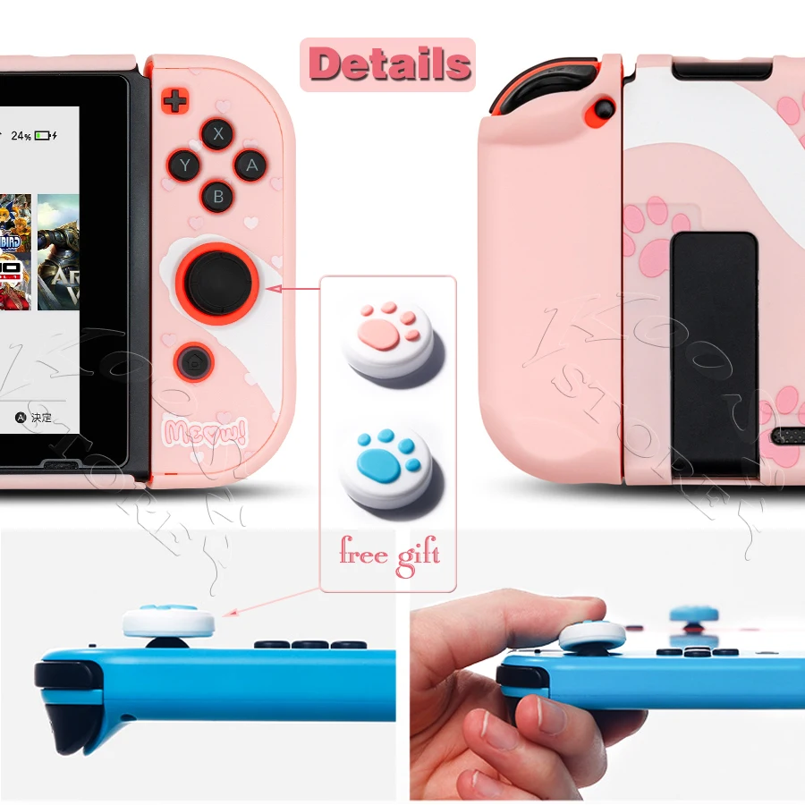 Милый чехол для консоли Nintendo Switch Joycon PC Shell switch защитный аксессуары игр|Чехлы| |