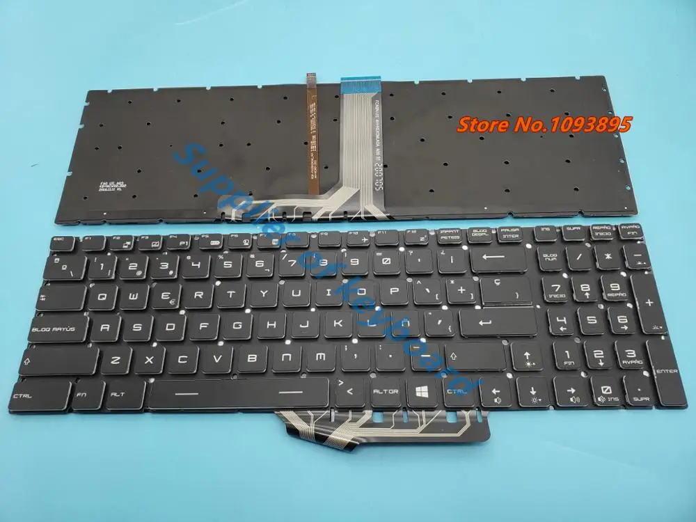 NEW Latin Spanish keyboard For MSI Steelseries GL62 GL72 Gaming Laptop With Backlit | Компьютеры и офис