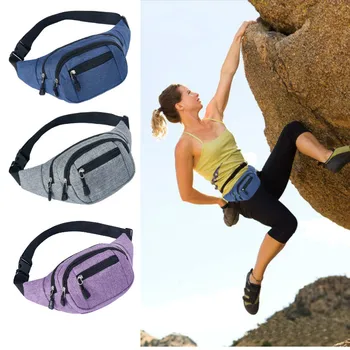 

Simple Style Men Women Waist Fanny Pack Hip Belt Bum Bag Purse Pouch Pocket Travel Sports Waist Packs