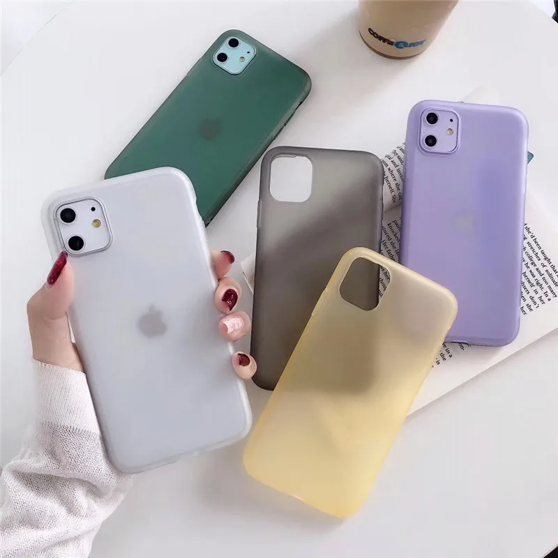 

Liquid Silicone Emulsion TPU Matte Case For iPhone 11 Pro MAX Case Anti-fall Support Washing For iPhone X XS XR 8 7 6S Plus Case