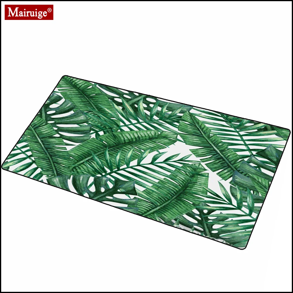 

Large Mouse Pad XXL Banana Leaf Tropical Rainforest Keyboard Pad Cactus Green Leaf Landscape Office Desk Mats Mousepad 900x400mm