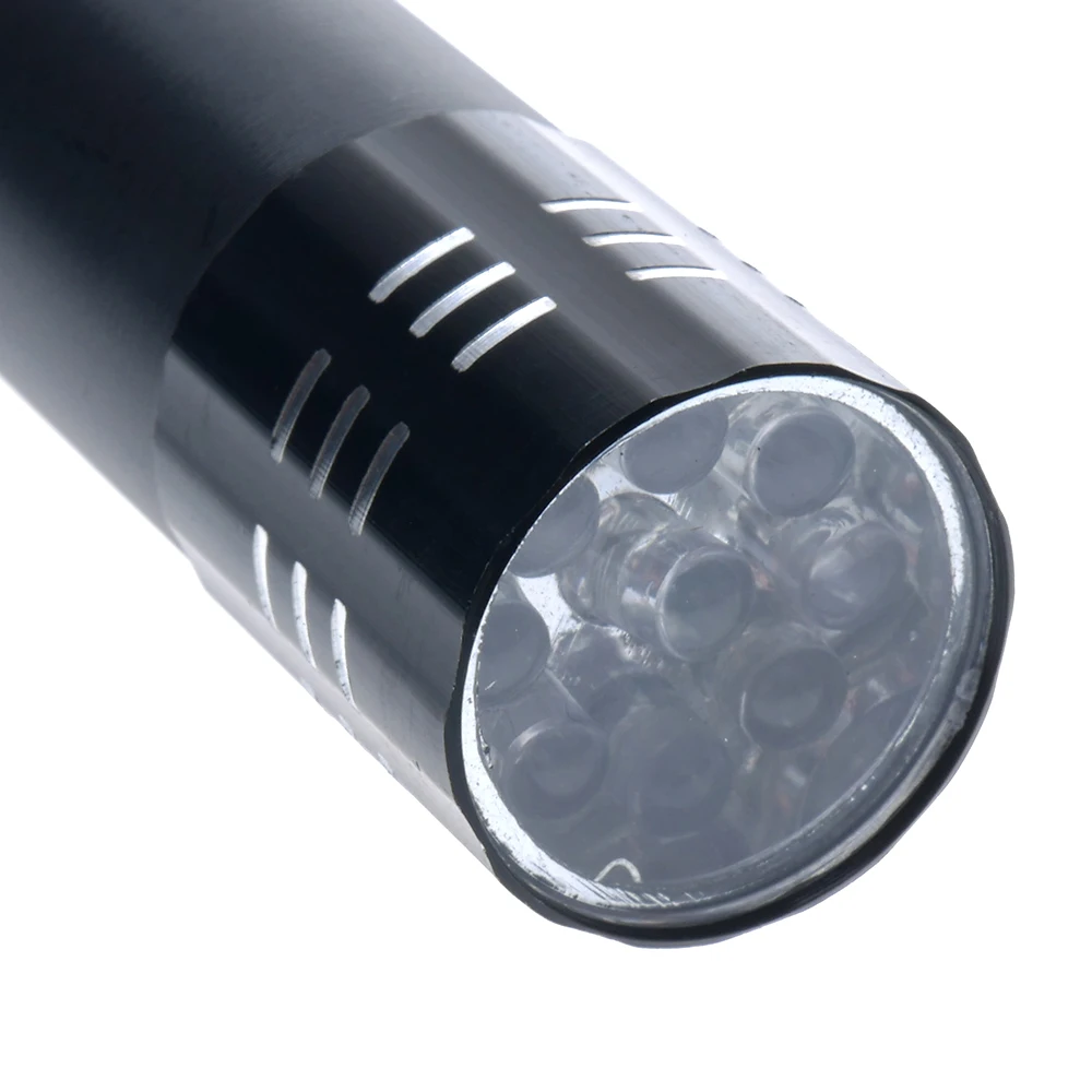 9LED ультрафиолетовый фонарик детектор денег мини Девять ламп уф отверждающая