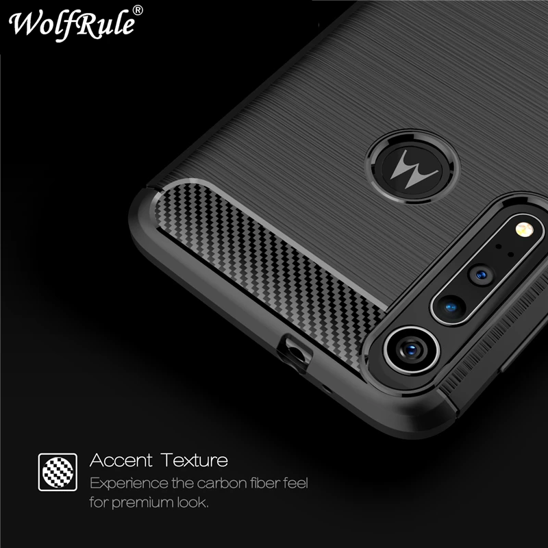 Case For Motorola Moto One Macro Shockproof Bumper Carbon Fiber Cover Phone | Мобильные телефоны и аксессуары