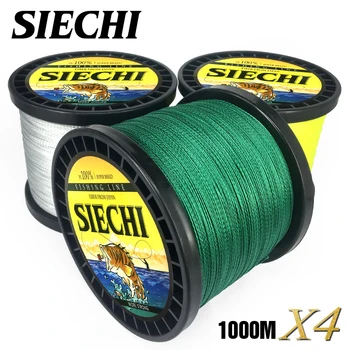 

SIECHI 1000M/1097Yds 12-83LB PE Multifilament Braided Fishing Line 4 Strands Round Design Saltwater Line