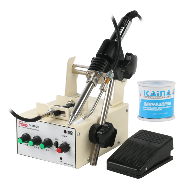 

Self Feeder Soldering Station Foot Step Type Foot Type Automatic Robot Gun Tin Welding Soldering Machine 60W/70W/80W/120W