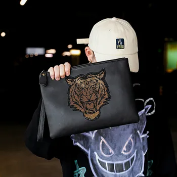 

Tidog Large-Capacity Leather Envelope Bag Business Casual clutch Bag