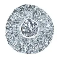 Silver 100 шт./пакет Одноразовые Плиссированные эластичные в форме сетки нетканые для наращивания ресниц шапочка для ванной прозрачная водонепроницаемая шапочка для волос шапочка для душа - Цвет: Silver