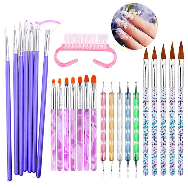 Buy Bronson Professional Nail Art Kit Brush Set - 15 Pieces at Best Price @  Tata CLiQ