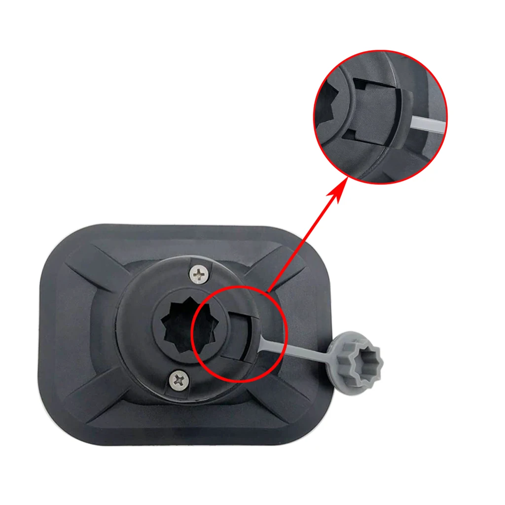 2pcs Fishing Rod Holder for Kayak Boat with Rib Mount, Pole Rods Rack 360 Degree Adjustment (Black)
