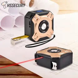 Distancemètre à ruban Laser, distancemètre Metro télémètre Laser avec rouleau de cordon de Construction Roulette outil de mesure professionnel 
