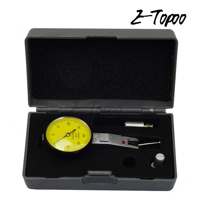 Water proof Dial Gauge 0-0.8mm 0.01mm Level Gauge Scale Precision Metric Dovetail Rails Dial Test indicator Measuring Instrument