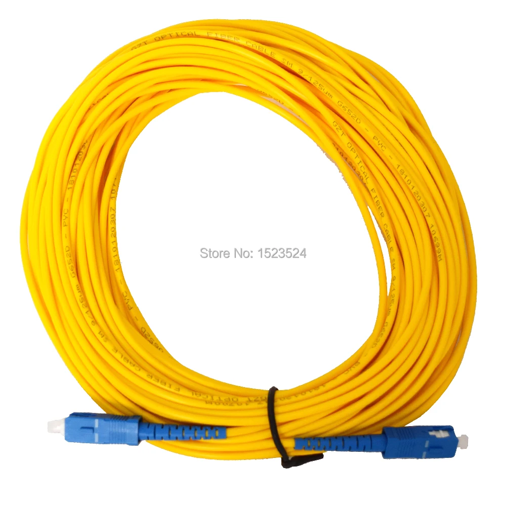 Бесплатная доставка sm sx 3 мм 30 м 9/125um 30 м Волокно-оптический соединительный кабель sc/pc -sc/pc Волокно оптический патч-корд