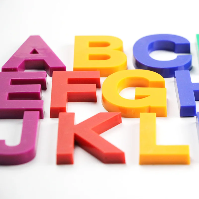 

Magnetic Buttons Capital English Lower Case Letters Fridge Stickers Board Work Enlightenment Teaching Mixed Color Set 26pcs