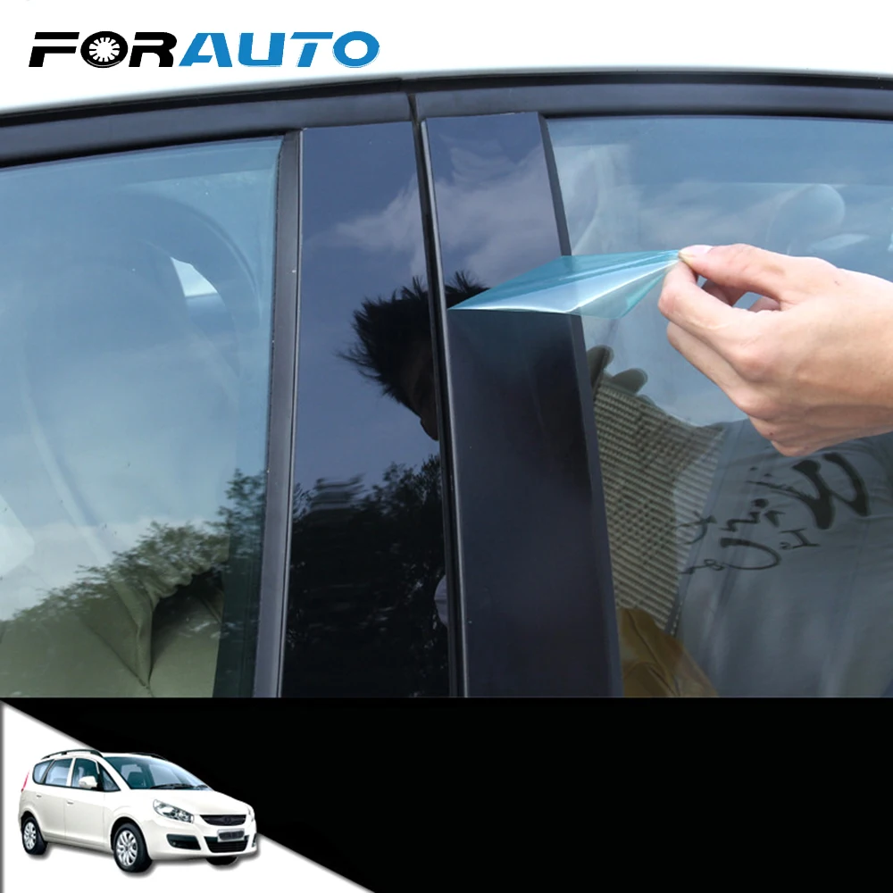 FORAUTO 1 комплект Декоративная полоса на окно центральной колонны автомобиля для
