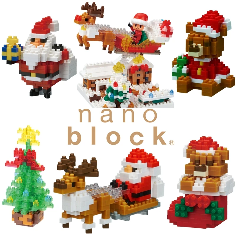 Nanoblock Рождество аниме мультфильм алмаз микро блок строительные блоки кирпичи