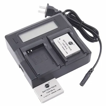 

2PCS 1500mAh 3.7V NB-5L DSTE NB5L Battery Charger for Canon IXUS 850 860 870 900 90 950 960 970 980 990 IS IXY 800 810 820 830