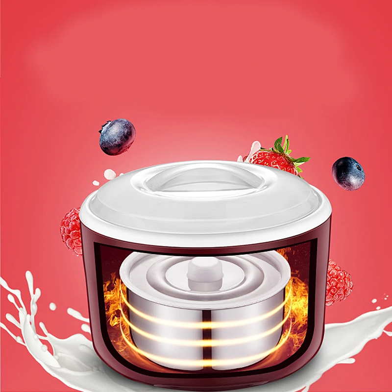 Yogurt Making Machines With Jars Glasses Fermenter Electric Kitchen Household Appliances Accessories Rice Wine Natto Maker 1L 5