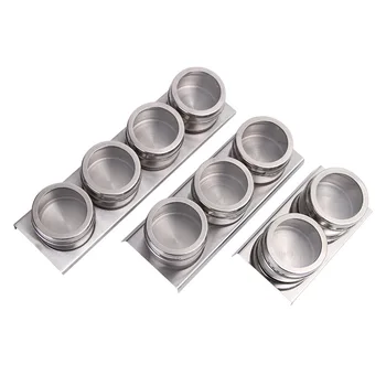 

Multi-functional Stainless Steel Seasoning Jar Pepper Storage Container Seasoning Tools Spice Container Kitchen Tools OK 1112