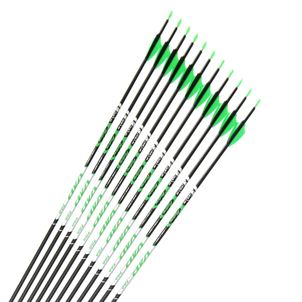 flechas-de-carbono-para-tiro-con-arco-12-piezas-spine350-400-500-600-700-800-id42mm-900-pulgadas-puntas-de-campo-de-acero-inoxidable-arco-recurvo