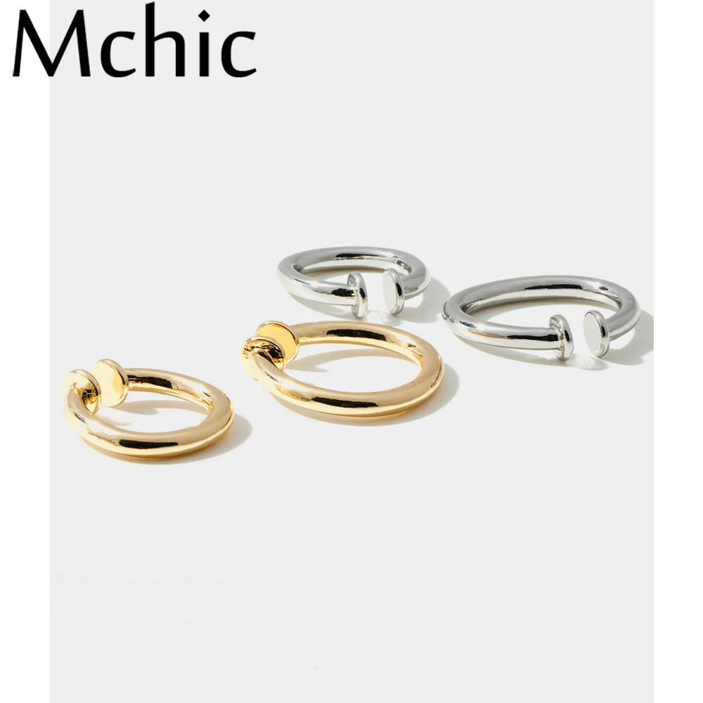 Mchic женские металлические серьги медь золотой цвет ювелирные аксессуары для ушей