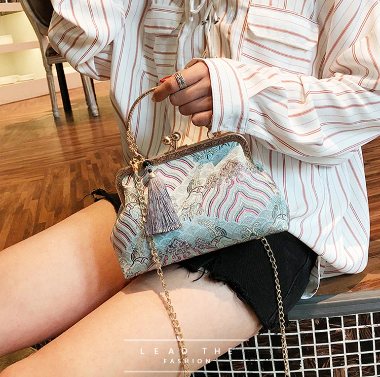 classic chic lady women's handbags purses chain shoulder crossbody bag women  (25)