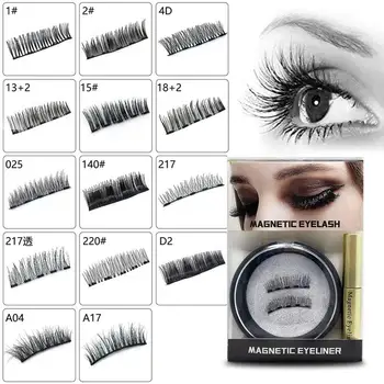 

Hot Magnetic Liquid Eyeliner Quick Drying with Waterproof Extension False Eyelash 3D Mink Lashes Natural False Eyelashes wyt77