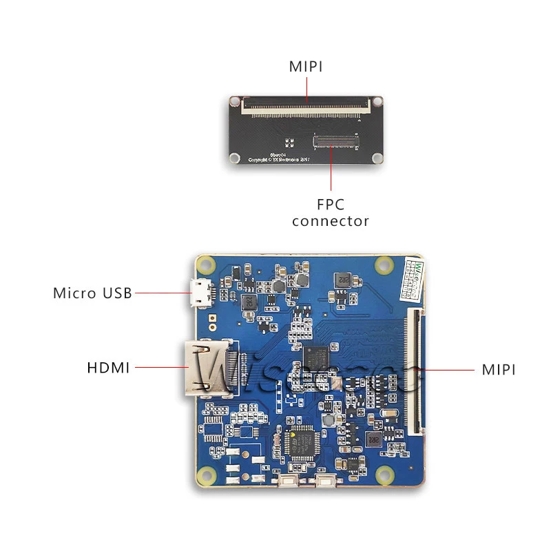 Wisecoco LS055R1SX04 5 дюймов 2K ЖК IPS экран дисплея 2560x1440 TFT панель + mipi контроллер Съемная