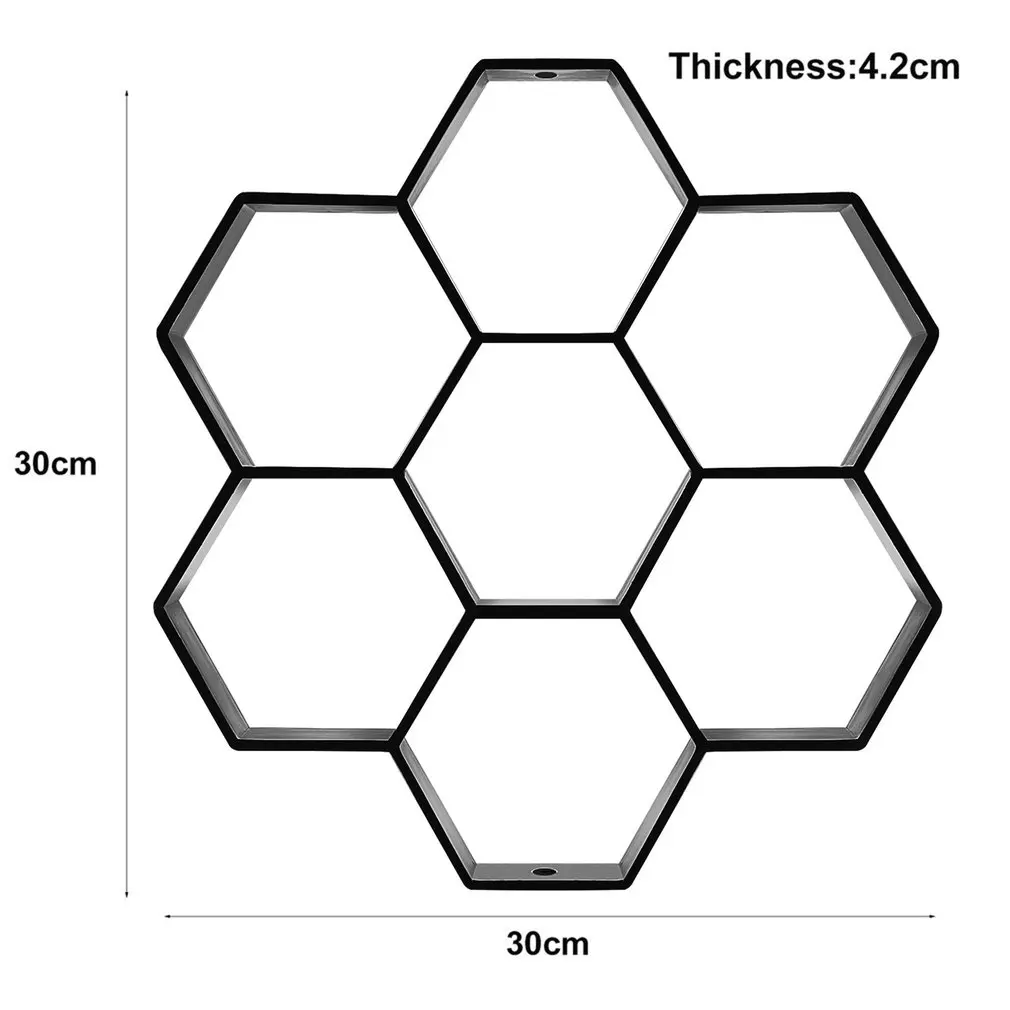 Garden Path Maker Mold Plastic DIY Garden Mold Manually Paving Cement Brick Stone Road Concrete Mould Reusable Manually Paving