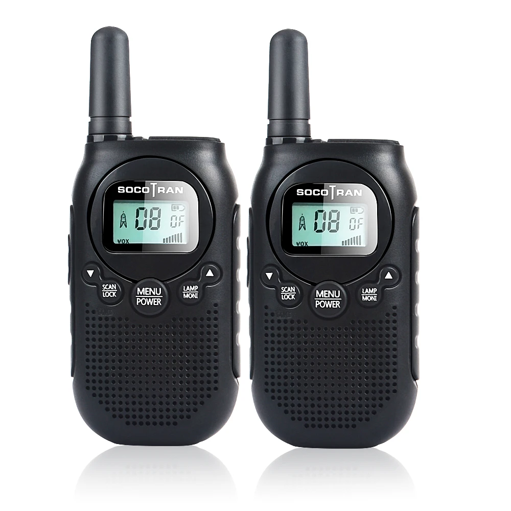 

PMR446 Walkie Talkie 2pcs Mini Kids 2 way Radio 0.5W License Free UHF Portable radio Communicator VOX Rechargeable battery Gift