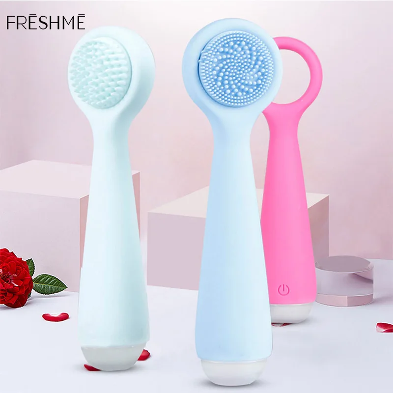 

FRESHME 2 in 1 Silicone Facial Cleansing Brush Face Cleaner detachable electric clean instrument belleza facial skin care tools