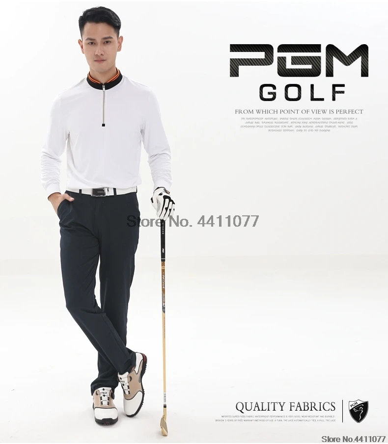 Pgm штаны для гольфа для мужчин гольф клуб Pgm спортивные брюки для мужчин утепленные сохраняющие Тепло Длинные брюки зимние тянущиеся тонкие одежда для гольфа D0489