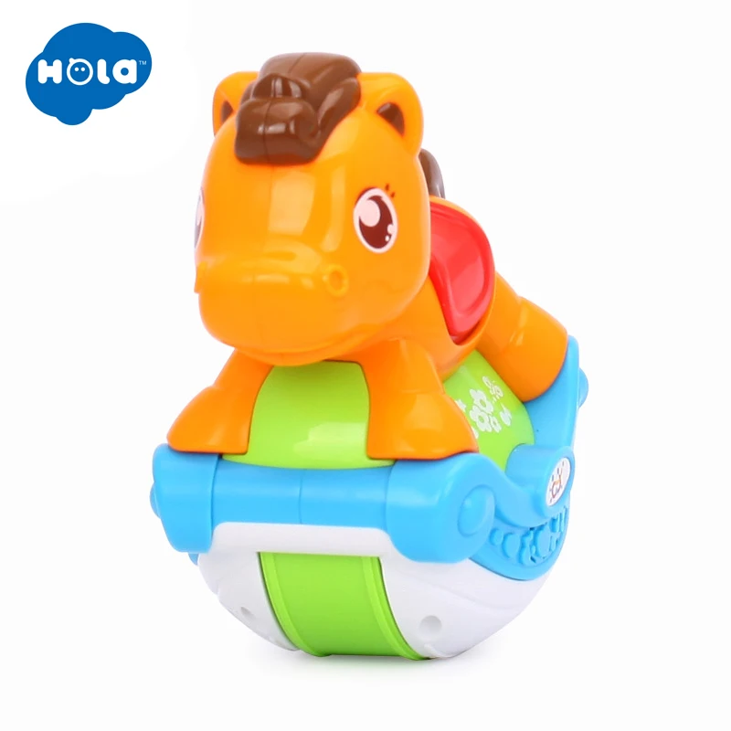 HOLA TOYS 3105B детские игрушки скользящая лошадь с веселыми песнями и 3 моделями
