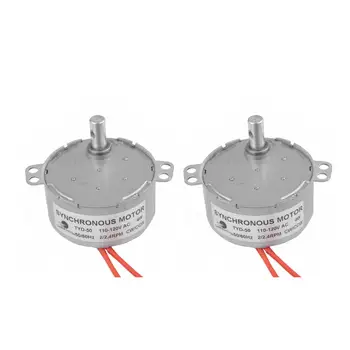 

CHANCS Microwave Fan In AC Motor TYD-50 110V AC 2.4RPM CW/CCW 2PCS Reduction Gear Motor