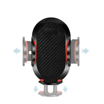 

Hot Car Mobile Phone Bracket Universal Adjustment Rotary Telescopic Multifunctional Phone Holder Black/Red