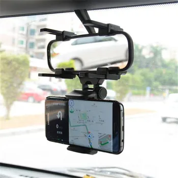

Universal Car Rear View Mirror Mount Mobile Phone Bracket Car Rear Mirror Universal Navigation Bracket Tachograph Fixing Clip